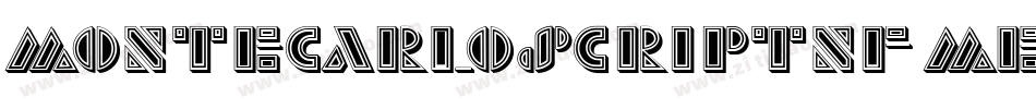 MonteCarloScriptNF Medium字体转换